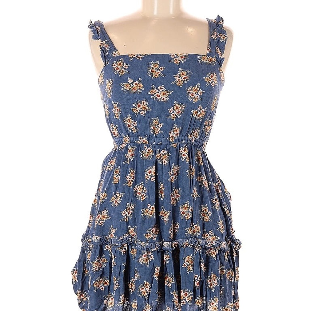 Altar'd State Blue Floral Mini Dress| Very Good Condition